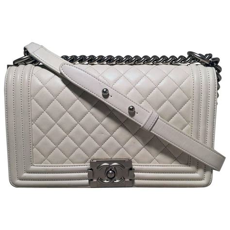 chanel white boy|coco Chanel boys bag.